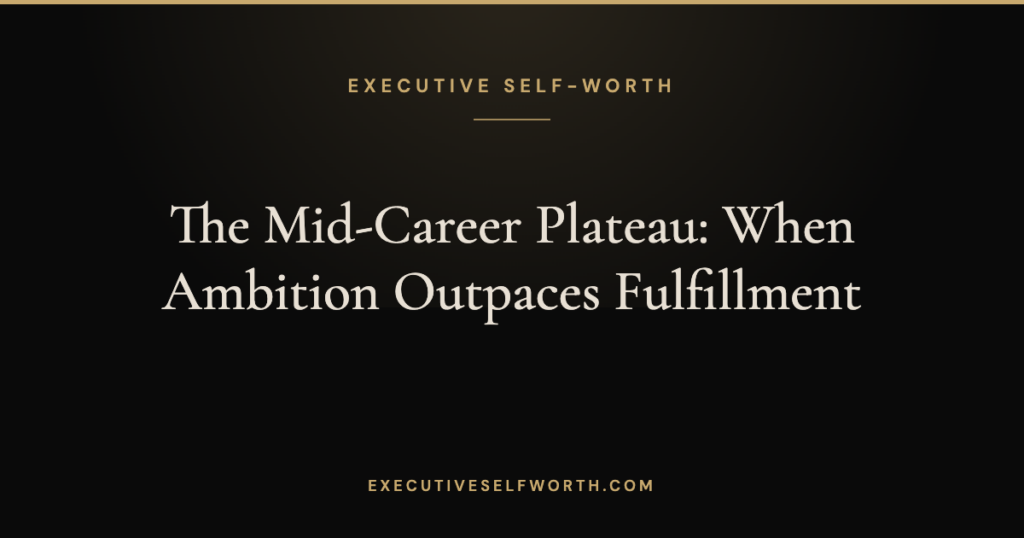 The Mid-Career Plateau: When Ambition Outpaces Fulfillment